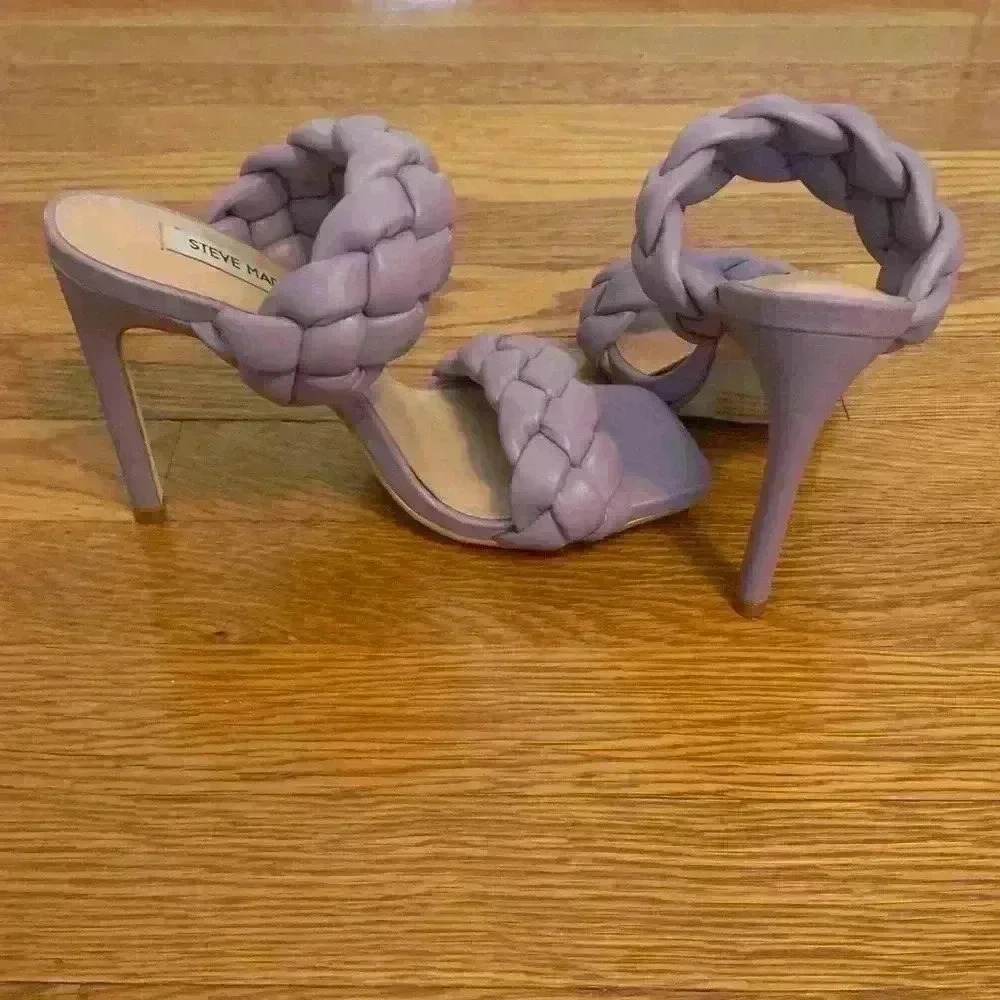Steve Madden Kenley Lavender Braided Heels, Womens size 6.5 - Picture 9 of 16